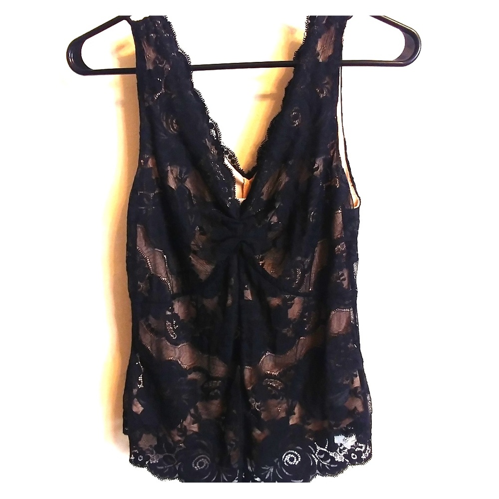 Black Lace Camisole - White House / Black Market